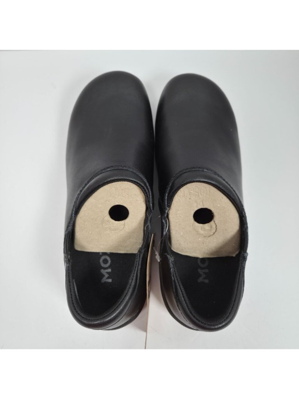 Mozo Forza Oil Slip Resistant Traction Women's Black Leather Clog US Sz 7.5 NWT - Picture 5 of 8